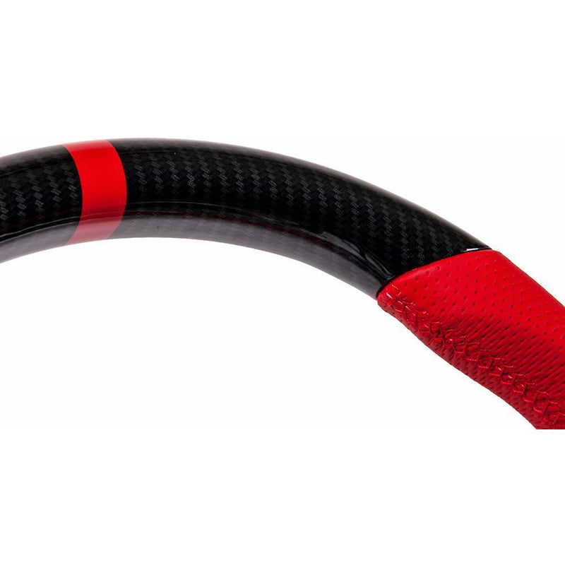 Buddy Club Racing Spec Red Steering Wheel (Carbon) - Honda Civic Type-R FK8 - Kaiju Motorsports