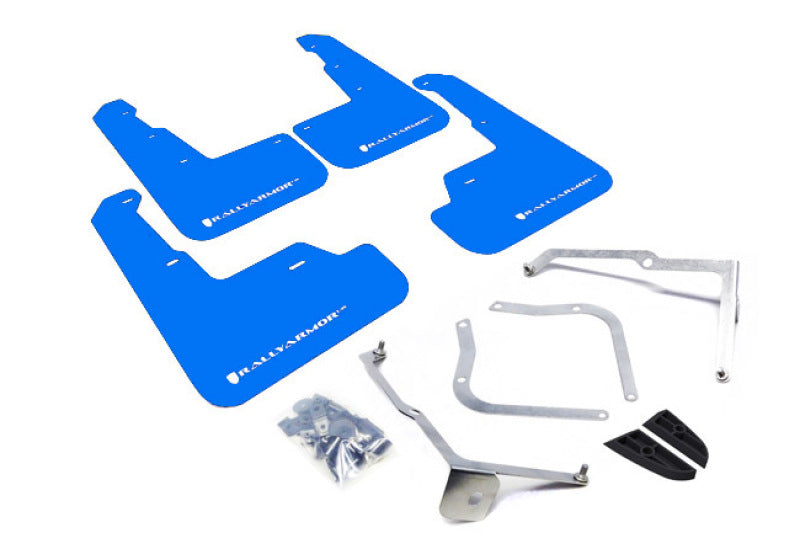 Rally Armor UR Blue Mud Flap w/ White Logo - Subaru WRX/STI VA - Kaiju Motorsports