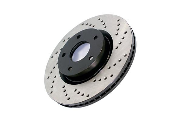 Centric Premium OE Style Drilled Rear Brake Rotor Pair - STI 18-20 - Kaiju Motorsports