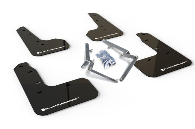 Rally Armor Black Mud Flap w/ White - Civic Sport 10th Gen - Kaiju Motorsports