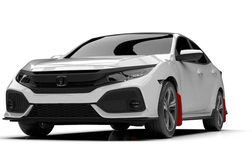 Rally Armor Red UR Mud Flap w/ White - Civic Sport 10th Gen - Kaiju Motorsports