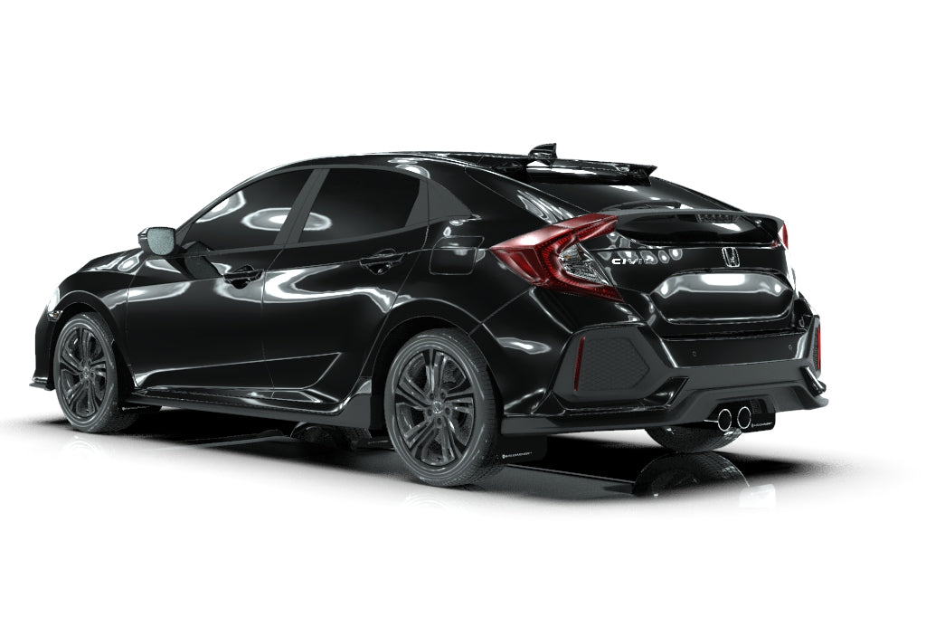 Rally Armor Black Mud Flap w/ White - Civic Sport 10th Gen - Kaiju Motorsports