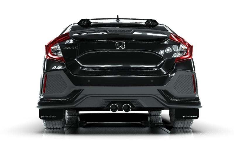 Rally Armor Black Mud Flap w/ White - Civic Sport 10th Gen - Kaiju Motorsports