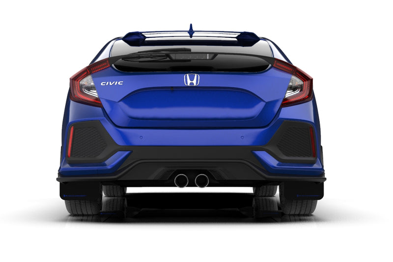 Rally Armor UR White Mud Flap w/ Black - Civic Si 10th Gen - Kaiju Motorsports