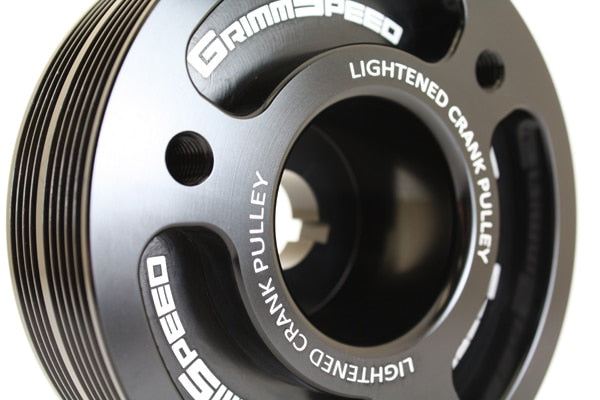 Grimmspeed Lightweight Crank Pulley (Black) - Subaru STI VA - Kaiju Motorsports