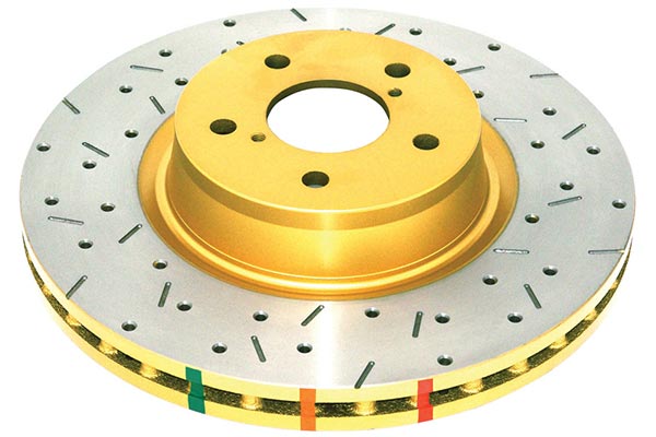 DBA 4000 Series Rotors Drilled/Slotted (Front) - Subaru STI VA - Kaiju Motorsports