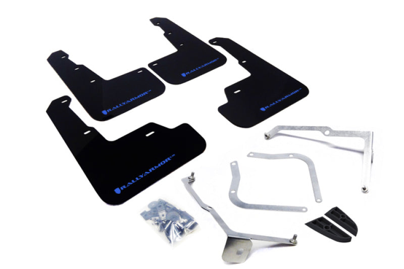 Rally Armor UR Black Mud Flap w/ Blue Logo - Subaru WRX/STI VA - Kaiju Motorsports