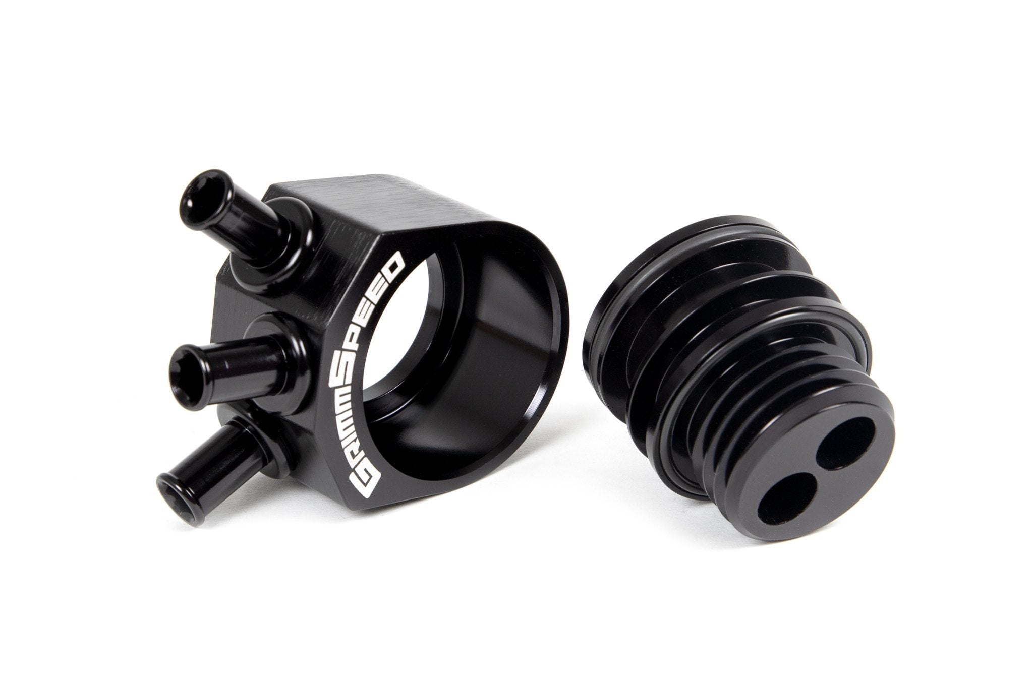 Grimmspeed Air Oil Separator (Black) - Subaru STI VA - Kaiju Motorsports