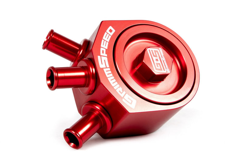 Grimmspeed Air Oil Separator (Red) - Subaru STI VA - Kaiju Motorsports