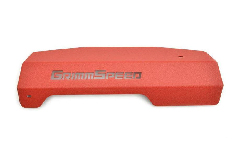 Grimmspeed Pulley Cover (Red) - Subaru WRX VA - Kaiju Motorsports