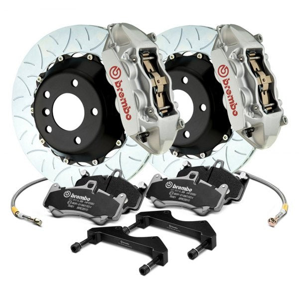 Brembo GT Systems 4 Piston Big Brake Kit Silver Slotted Rotors (Front) - Subaru WRX VA - Kaiju Motorsports