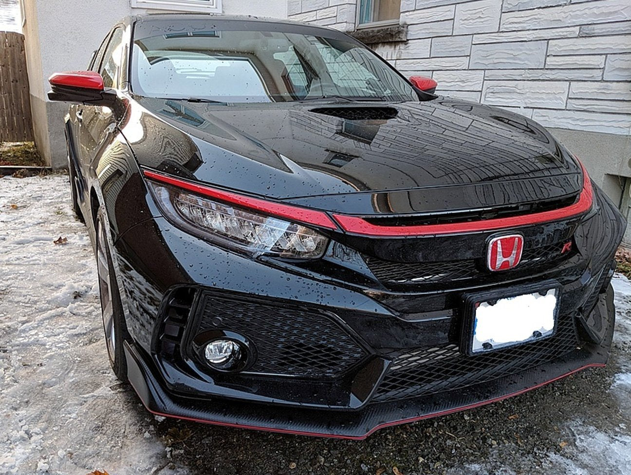 Honda Red Front Grille Garnish Set - Honda Type-R | Kaiju Motorsports