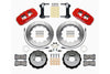 Wilwood W6A Front Slotted Brake Kit (Red) - Subaru STI VA - Kaiju Motorsports