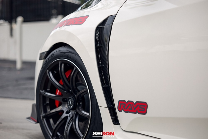 Seibon CF Fender Ducts - Honda Civic Type-R FK8 - Kaiju Motorsports