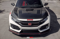 Seibon CF Hood (TS Style) - Honda Civic Type-R FK8 - Kaiju Motorsports