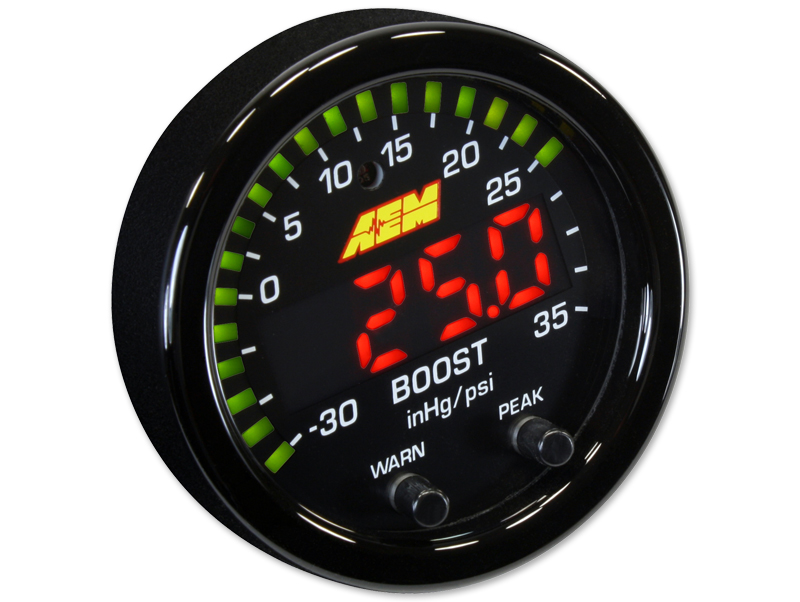 AEM X-Series Boost Pressure Gauge (35 PSI) (52mm) - Universal - Kaiju Motorsports