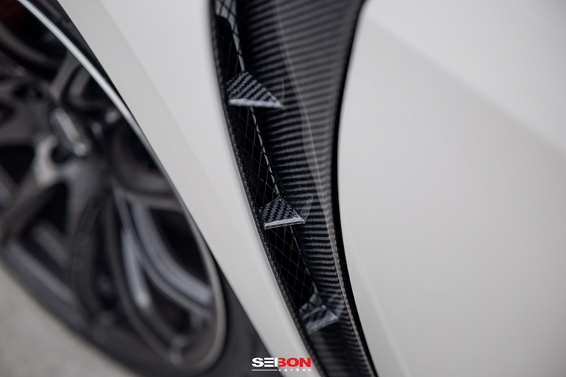 Seibon CF Fender Ducts - Honda Civic Type-R FK8 - Kaiju Motorsports