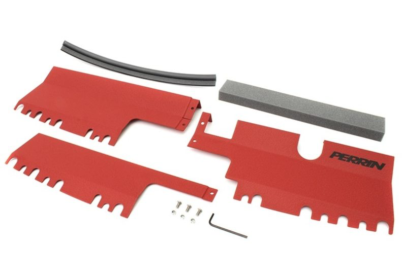 Perrin Radiator Shroud (Red) - Subaru WRX / STI VA - Kaiju Motorsports