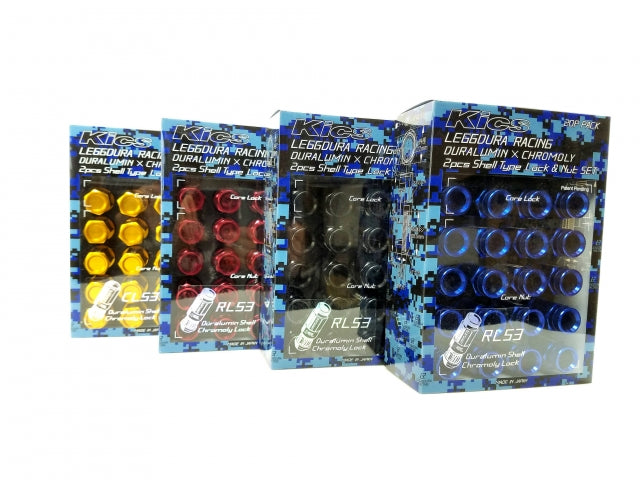 KICS Leggdura Racing Shell Type Lug Nut Set 53mm Closed-End Look 12X1.25 - Kaiju Motorsports