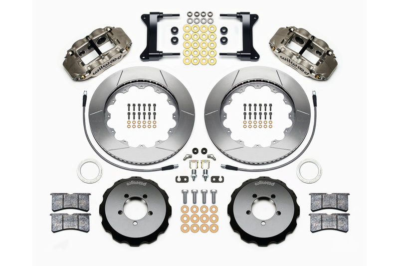 Wilwood FNSL6R Front Slotted Big Brake Kit (Nickel) - Subaru STI VA - Kaiju Motorsports