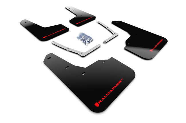 Rally Armor UR BlackMud Flap W/ Red - Civic Si 10th Gen - Kaiju Motorsports