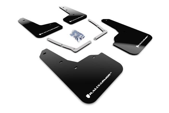 Rally Armor UR Black Mud Flap w/ White logo - Civic Si 10th Gen - Kaiju Motorsports