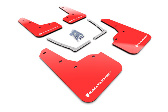 Rally Armor Red UR Mud Flap w/ White - Civic Si 10th Gen - Kaiju Motorsports