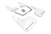Rally Armor UR White Mud Flap w/ Black - Civic Si 10th Gen - Kaiju Motorsports