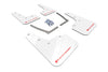Rally Armor White UR White Mud Flap w/ Red - Civic Si 10th Gen - Kaiju Motorsports