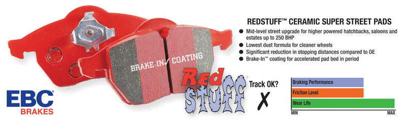 EBC RedStuff Front Break Pads - Subaru WRX VA - Kaiju Motorsports