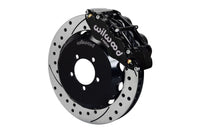 Wilwood FNSL6R 13.06in Front Slotted / Drilled Big Brake Kit (Black) - Subaru STI VA - Kaiju Motorsports