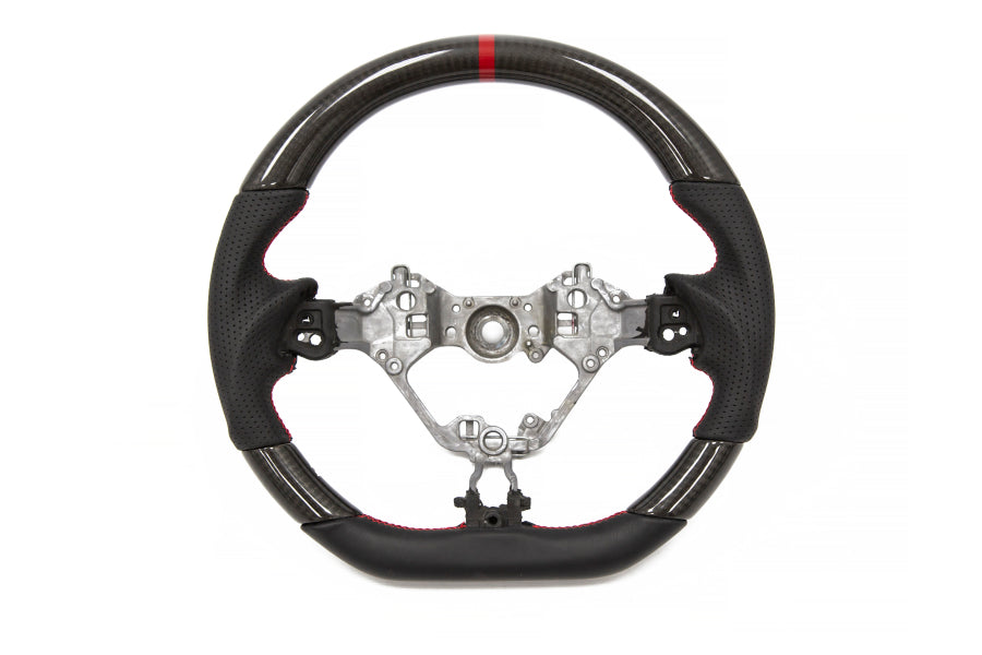 FT86SF CR Style Carbon Fiber / Leather Steering Wheel - FRS/BRZ/86 - Kaiju Motorsports