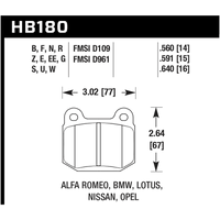 Hawk HP Plus (Rear) - Subaru STI VA - Kaiju Motorsports