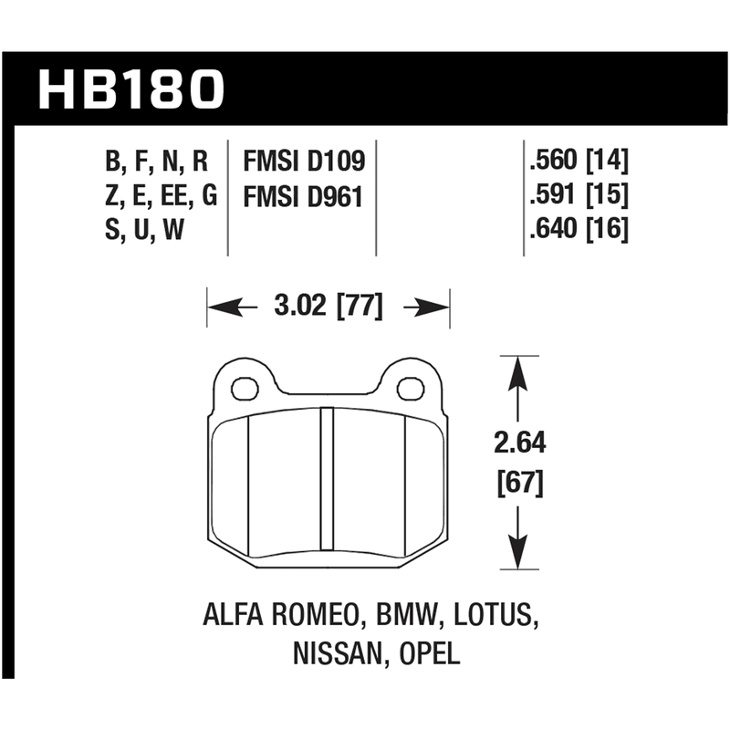 Hawk HP Plus (Rear) - Subaru STI VA - Kaiju Motorsports