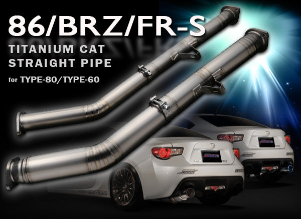 Tomei Type 60 Expreme Ti Cat Straight Pipe Scion FRS/BRZ/86 - Kaiju Motorsports