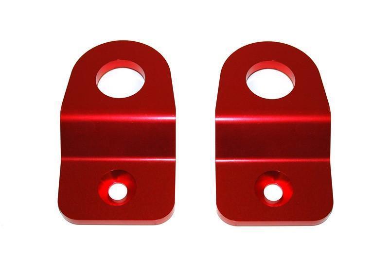 Torque Solution Radiator Stay Brackets (Red) | Kaiju Motorsports