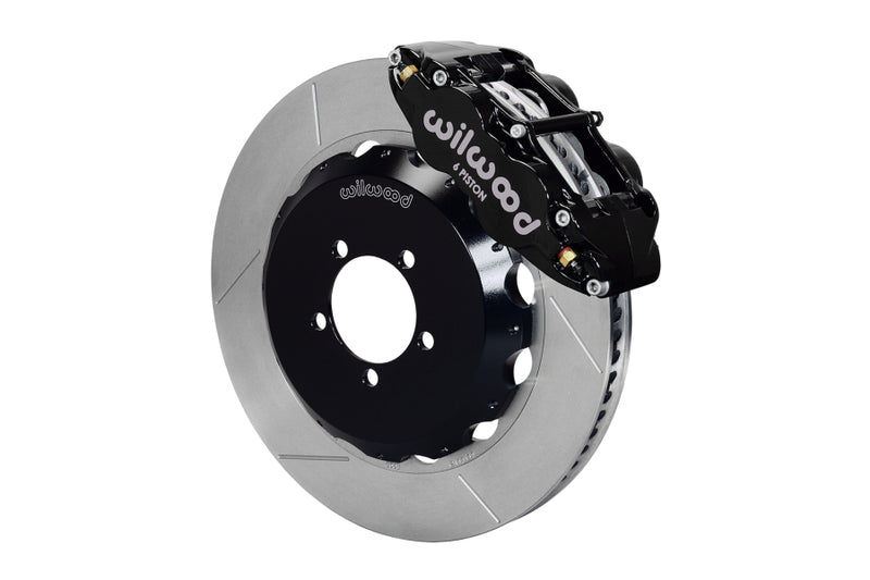 Wilwood FNSL6R 14in Front Slotted Big Brake Kit (Black) - Subaru STI VA - Kaiju Motorsports